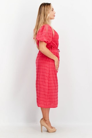 Midi-jurk Bardot - Fuchsia