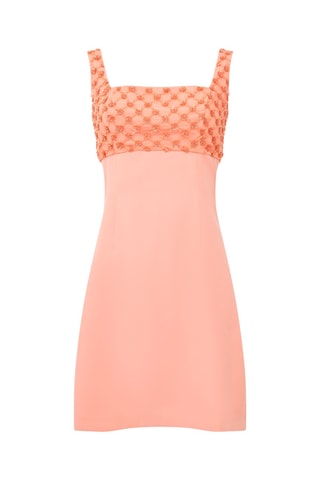 Robe droite Embroidered - Corail