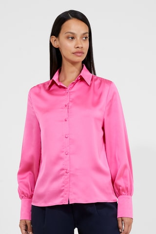 Satijnen Blouse - Roze