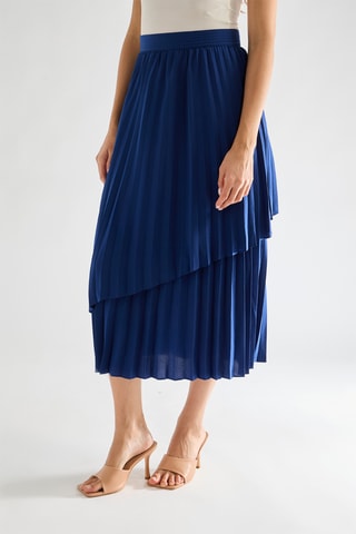 Geplooide Rok Arie - Blauw