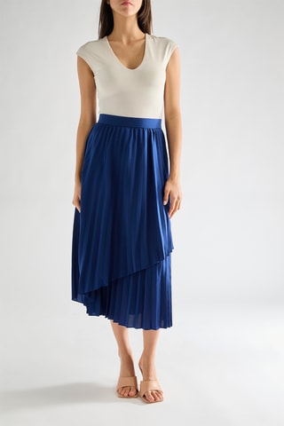 Geplooide Rok Arie - Blauw