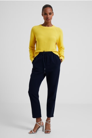 Broek relaxed Whisper - Marineblauw