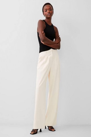 Broek Wide Legs Harry - Crèmekleurig