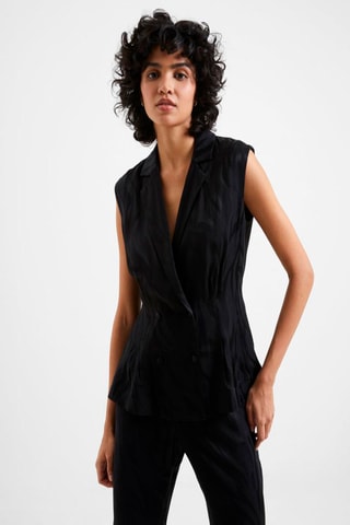 Mouwloos Vest Aba - Zwart