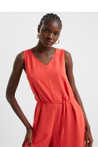 Jumpsuit Regular Culotte - Koraalrood