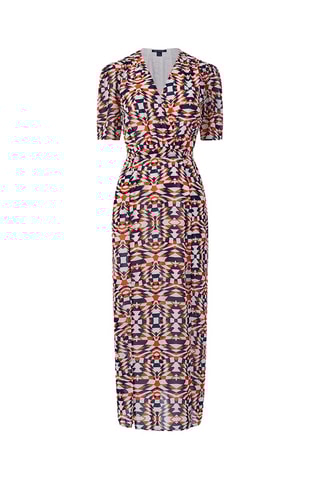 Midi-jurk Geometric - Oranje