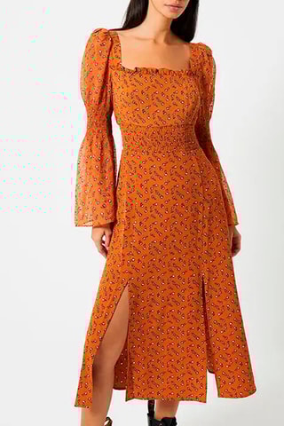 Lange Jurk Francine - Bruin