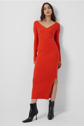 Trui-jurk Lydia - Oranje