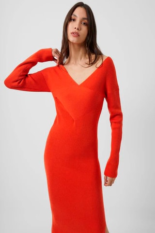 Trui-jurk Lydia - Oranje