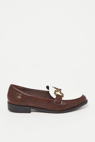 Mocassins Gosiane - Castanho e branco