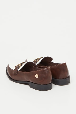 Mocassins Gosiane - Castanho e branco