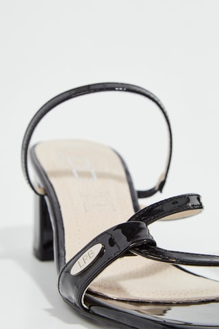 Mules de salto envernizados Felixiane - Preto