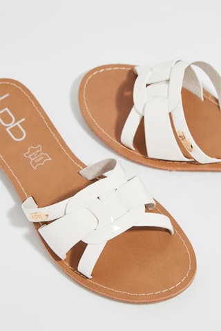 Mules envernizados Imelda - Branco