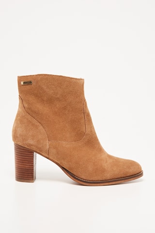 Botins em couro de vitelo Ambrine - Camel