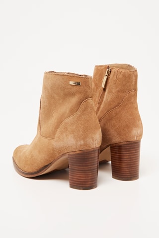 Botins em couro de vitelo Ambrine - Camel
