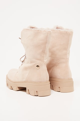 Botins forrados Evona - Bege