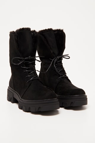 Botins forrados Evona - Preto