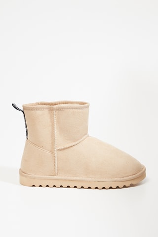 Botins forrados Artemis - Bege