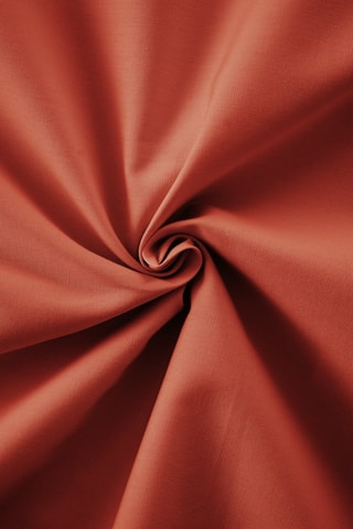 Taie de traversin en percale de coton 80 fils/cm² Bally  - Terracotta