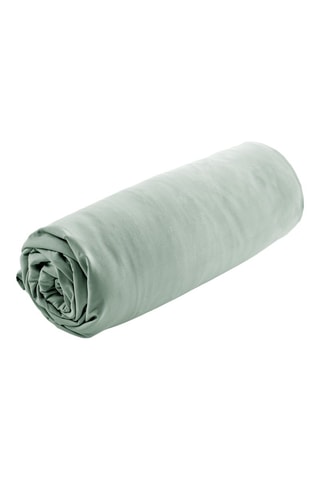 Drap-housse en percale de coton 80 fils/cm² Bally  - Céladon