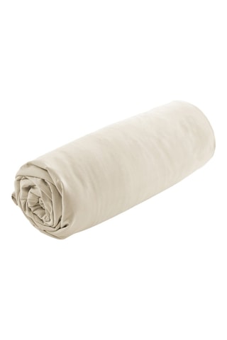 Drap-housse en percale de coton 80 fils/cm² Bally  - Sable
