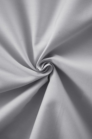 Taie d'oreiller en percale de coton 80 fils/cm² Bally  - Gris