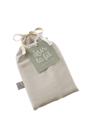 Taie d'oreiller en percale de coton 80 fils/cm² Bally  - Sable