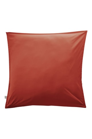 Taie d'oreiller en percale de coton 80 fils/cm² Bally  - Terracotta