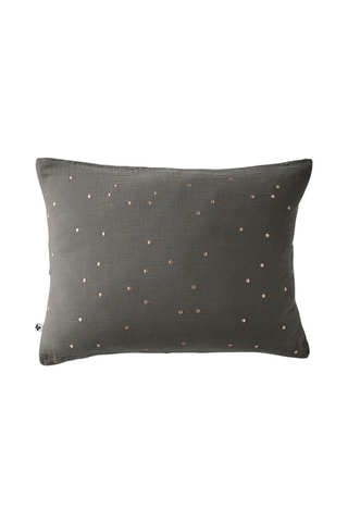 Taie d'oreiller Gaïa Chic Granit