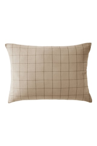 Taie d'oreiller Gaïa Match - Beige