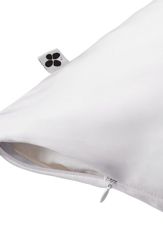 Taie d'oreiller en soie de mûrier Soanne - Blanc