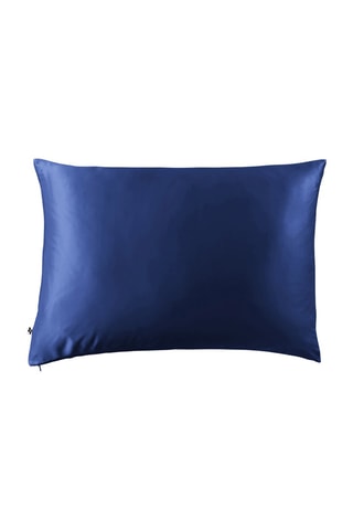 Taie d'oreiller en soie de mûrier Soanne - Bleu foncé