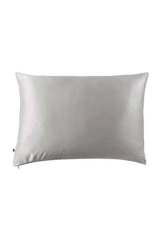 Taie d'oreiller en soie de mûrier Soanne - Gris clair