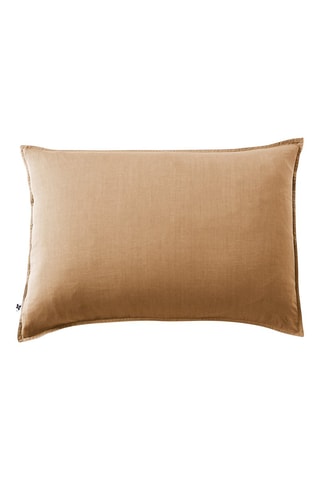 Taie d'oreiller en lyocell 57 fils/m² Lysandre - Camel