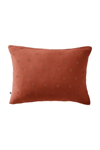 Taie d'oreiller Gaïa Boho - Terracotta