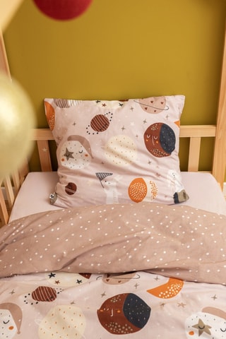 Parure de lit réversible en coton 57 fils/cm² Sky Dream - Rose