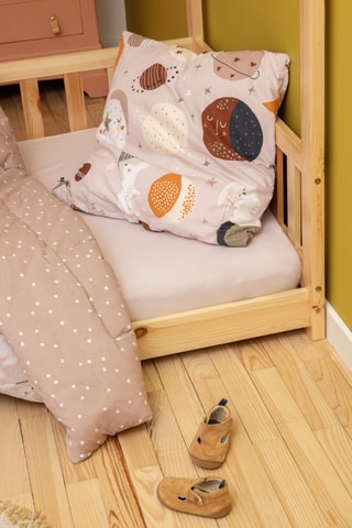 Parure de lit réversible en coton 57 fils/cm² Sky Dream - Rose