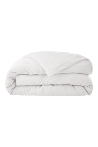 Housse de couette en lin Soline - Blanc