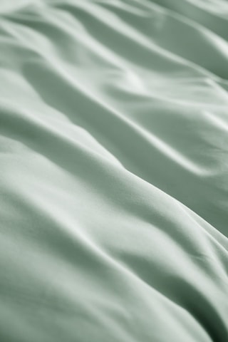 Housse de couette en percale de coton 80 fils/cm² Bally  - Céladon