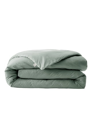 Housse de couette en percale de coton 80 fils/cm² Bally  - Céladon