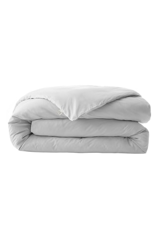 Housse de couette en percale de coton 80 fils/cm² Bally  - Blanc