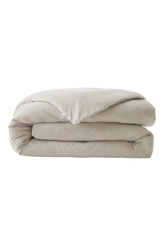 Housse de couette en percale de coton 80 fils/cm² Bally  - Sable