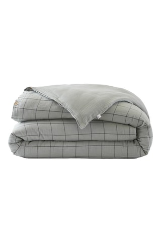 Housse de couette réversible Gaïa Match - Bleu