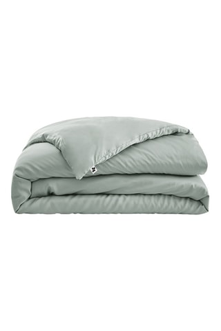 Housse de couette en viscose de bambou 57 fils/cm² Salomé - Vert clair