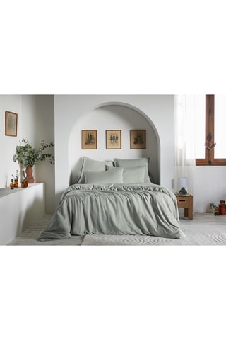 Housse de couette Lysandre - Vert d'eau