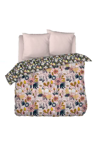 Couette Champètre Rose et bleu marine - 350 g/m²