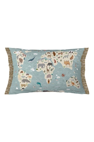 Coussin Map Bleu - 30 x 50 cm