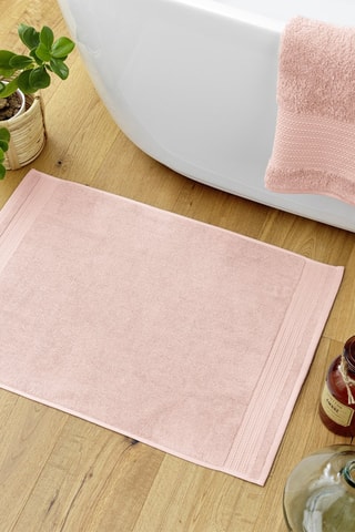 Tapis de bain Garance Rose poudré - 50 x 70 cm
