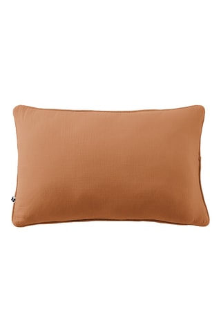 Coussin en gaze de coton Gaïa - Marron - 40 x 60 cm