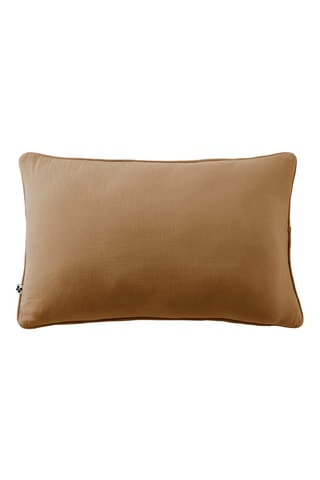 Coussin en gaze de coton Gaïa - Camel -  40 x 60 cm